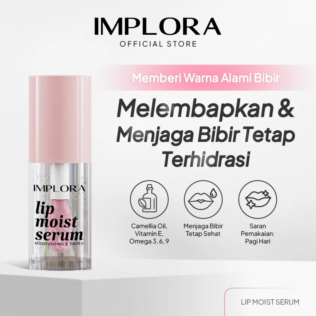 Implora Lip Moist Serum | Serum bibir dengan perona