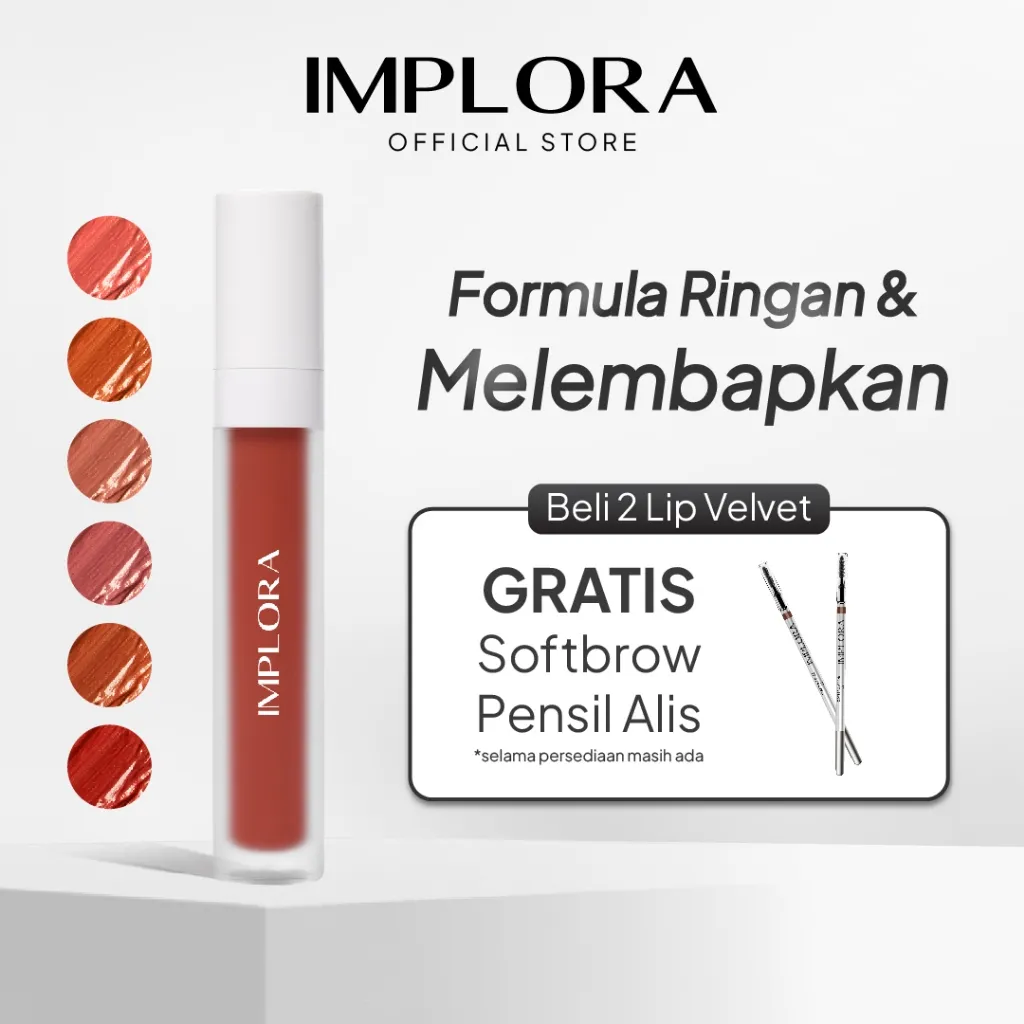 Implora Lip Velvet | Lipstick Bibir