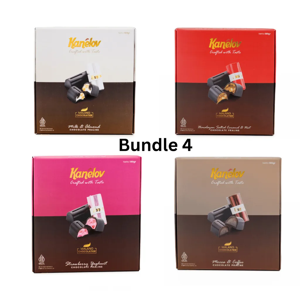 Chocolate Praline - Cokelat ala Belgia - Cokelat Kanelov - Chocolate Premium Cocoa Butter - Artisan Chocolate (ada BUNDLING 4 Varian)