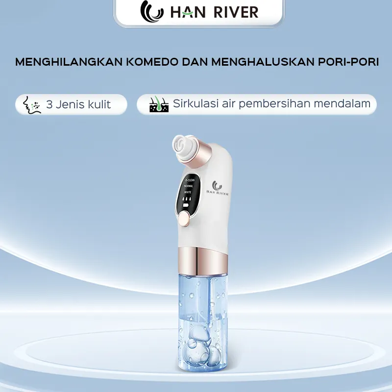 HAN RIVER Penghilang Komedo Pembersih Komedo Jerawat Sirkulasi Air Vaccum Komedo Microdermabrasi