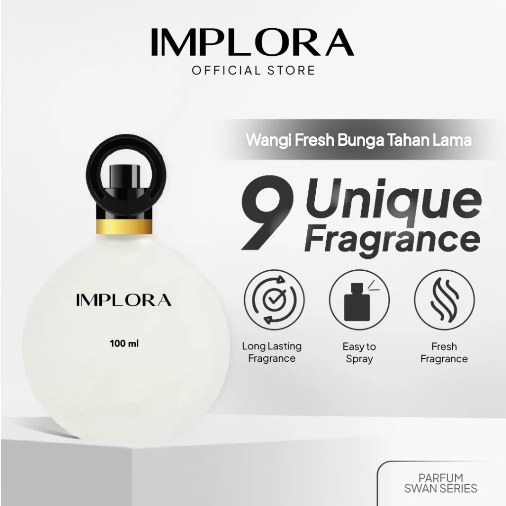 Implora Parfum Swan Series | Wangi Fresh Bunga Tahan Lama