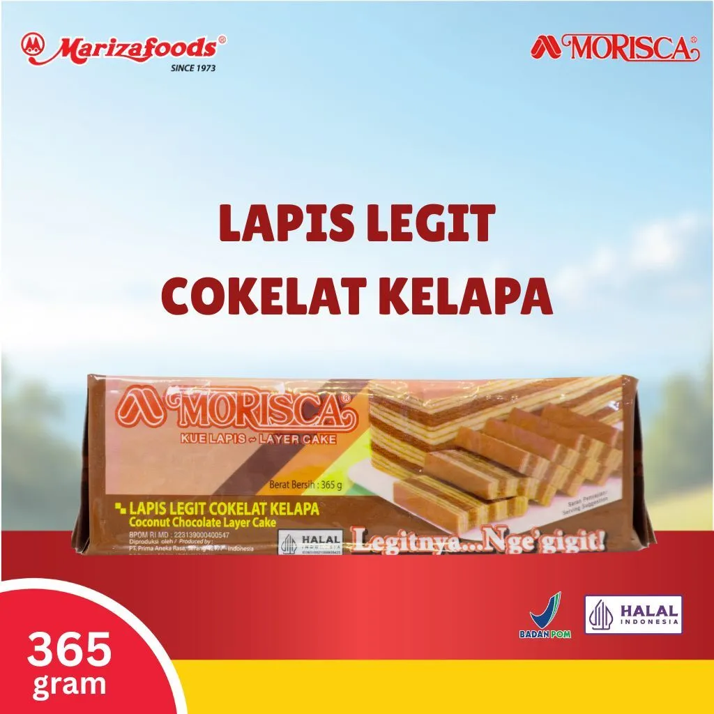 Morisca Kue Lapis Coconut Chocolate 365g