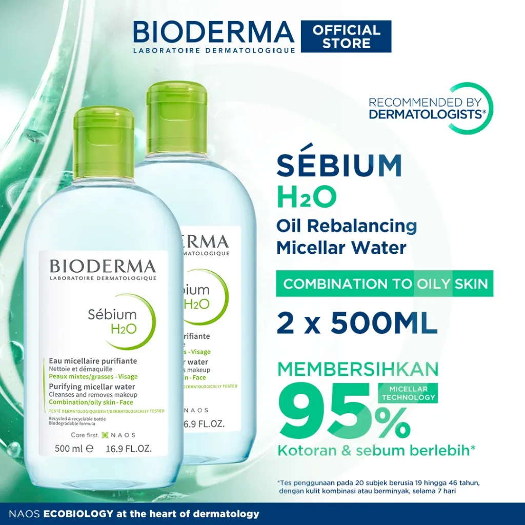 Bioderma Sebium H2O 500 ml Twin Pack