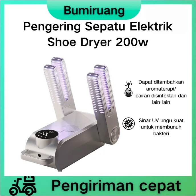 BUMIRUANG   Pengering Sepatu Elektrik Shoe Dryer 200W 220V Perawatan Pemanas Shoes Dryer Penghilang Bau Sepatu Pria Wanita Alat
