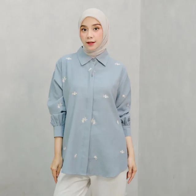 Odeca | Hafa Top | Kemeja Bordir | Atasan Wanita