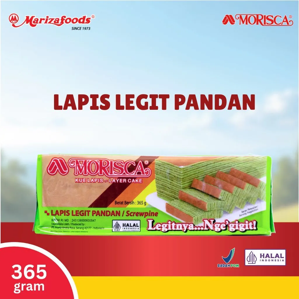 Morisca Kue Lapis Pandan 365g