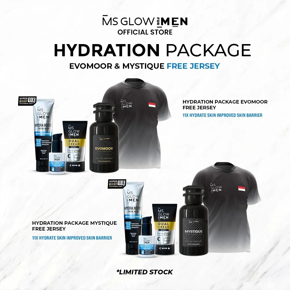 MS GLOW FOR MEN HYDRATION PACKAGE FREE JERSEY