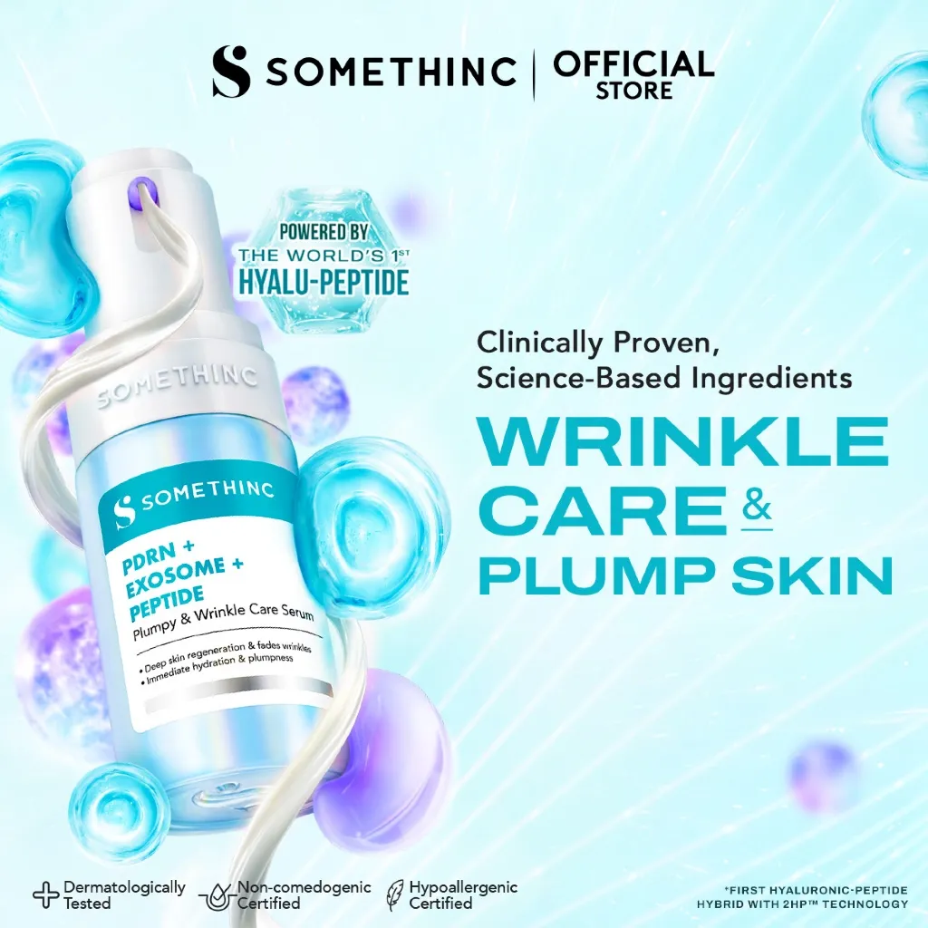 [NEW LAUNCH] SOMETHINC PDRN + Exosome + Peptide Plumpy & Wrinkle Care Serum - kulit halus, kencang & plump menjaga elastisitas kulitt memperkuat skin barrier