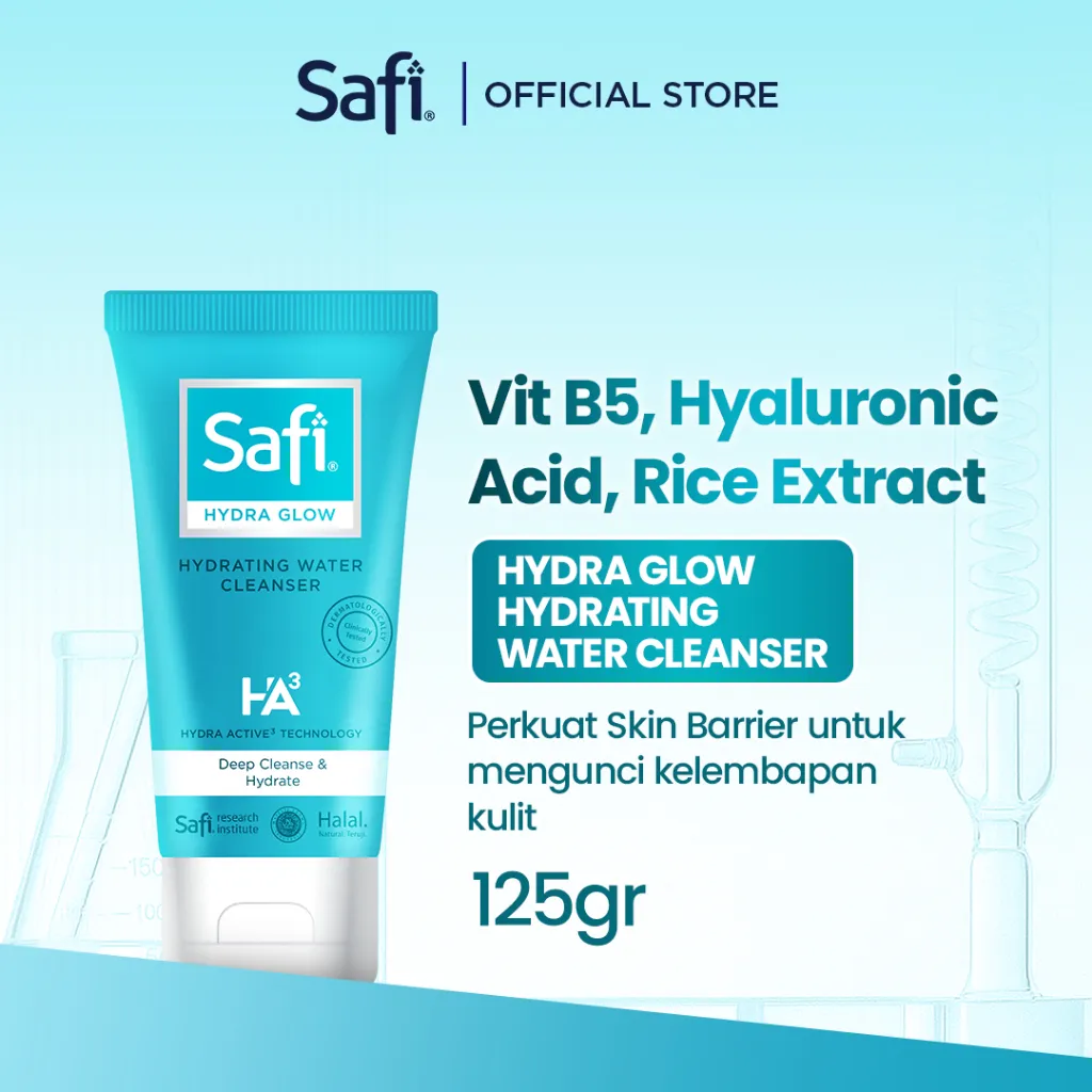 Safi Hydra Glow Hydrating Water Cleanser 125gr - Pembersih Wajah