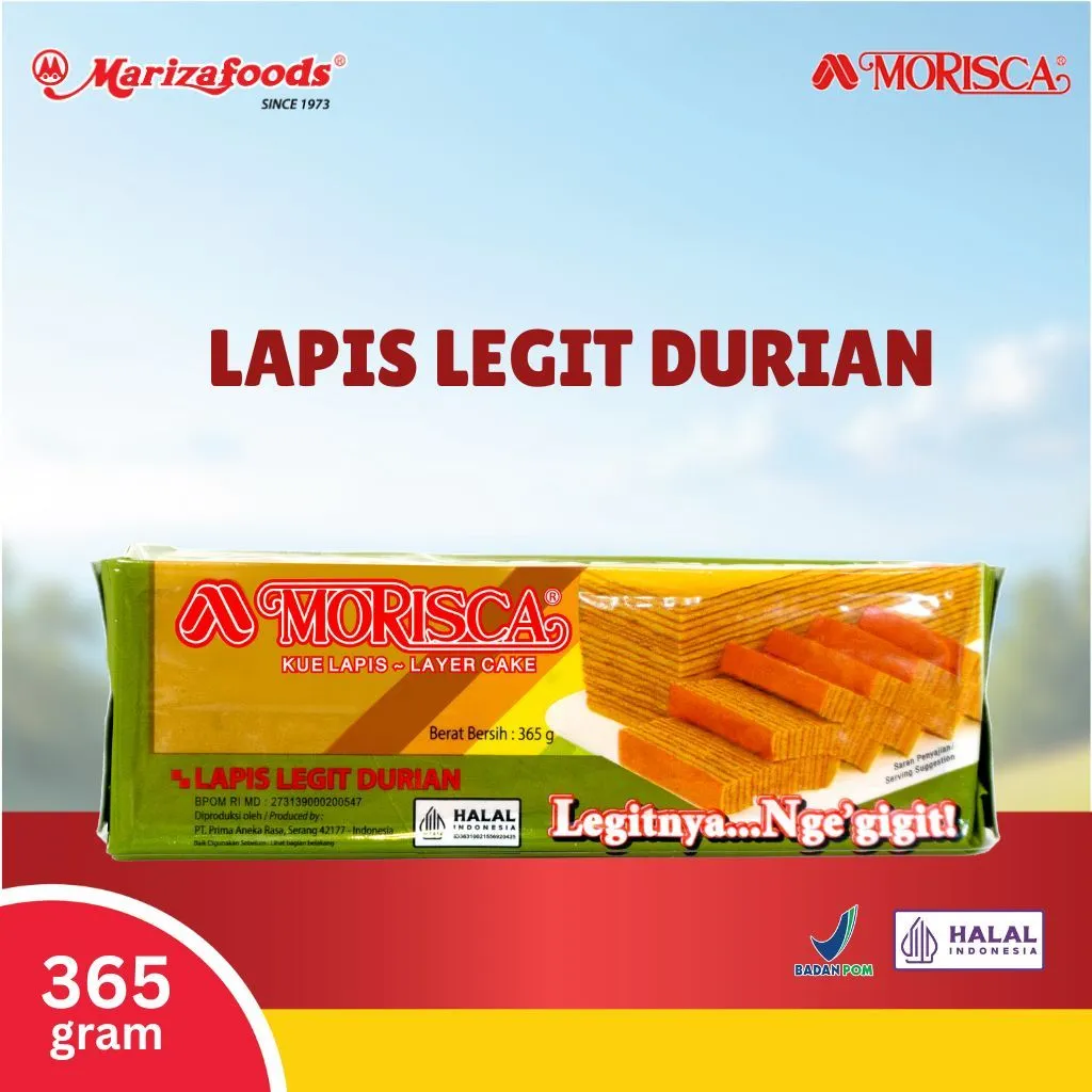 Morisca Kue Lapis Durian 365g