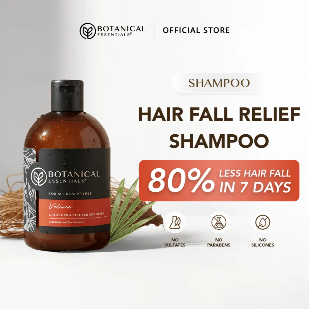 Botanical Essentials - Hair Fall Relief Shampoo VETIVER 300ml