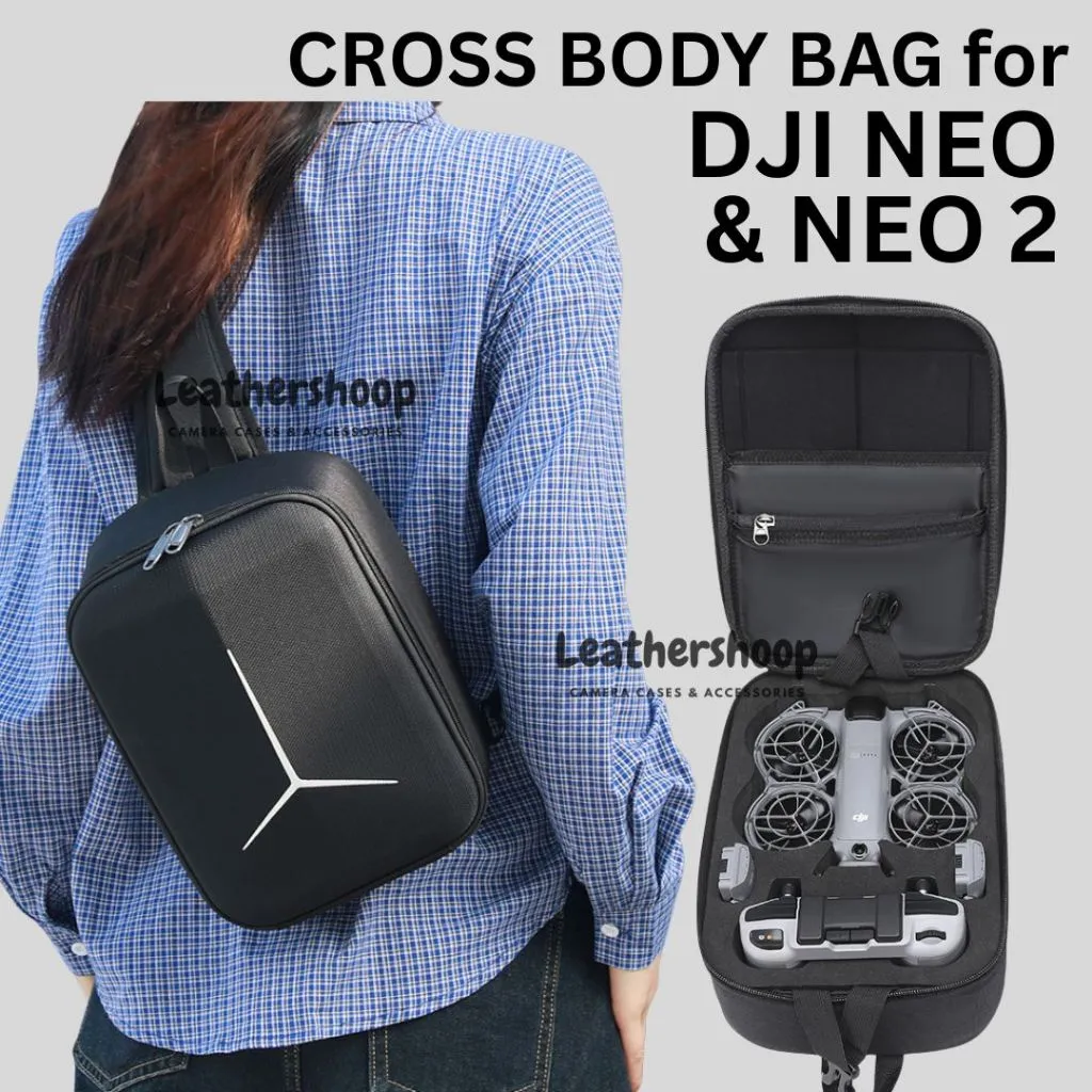 Tas Crossbody Hard Case for DJI NEO & NEO 2 Tas Drone Travel Waterproof & Anti Benturan