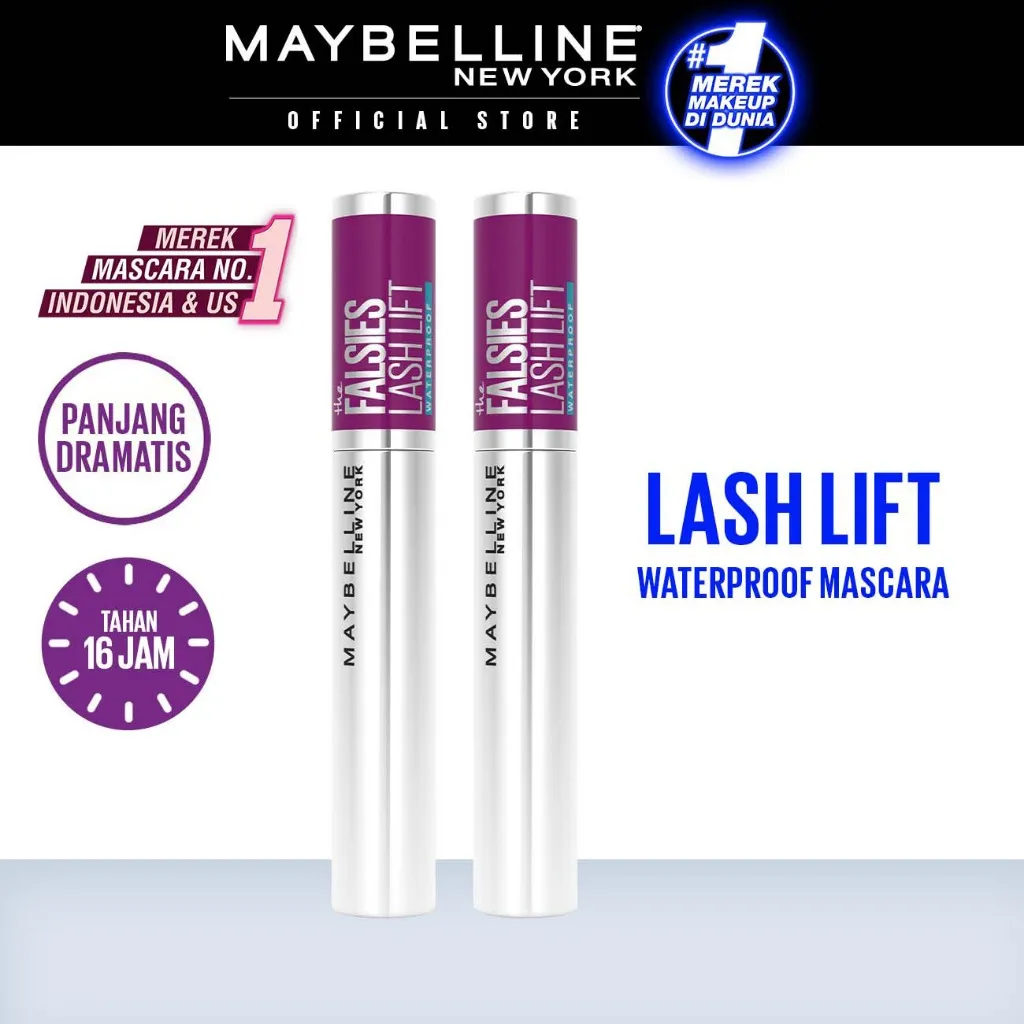 Maybelline The Falsies Lash Lift Waterproof Mascara Make Up - BUY 1 GET 1