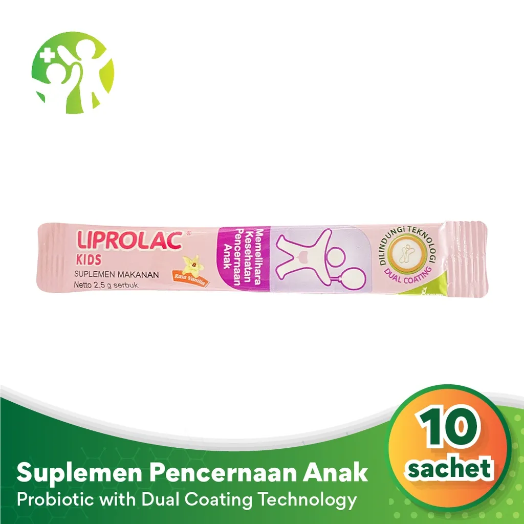 Liprolac 10 Sachet - Suplemen Probiotik dan Prebiotik Anak