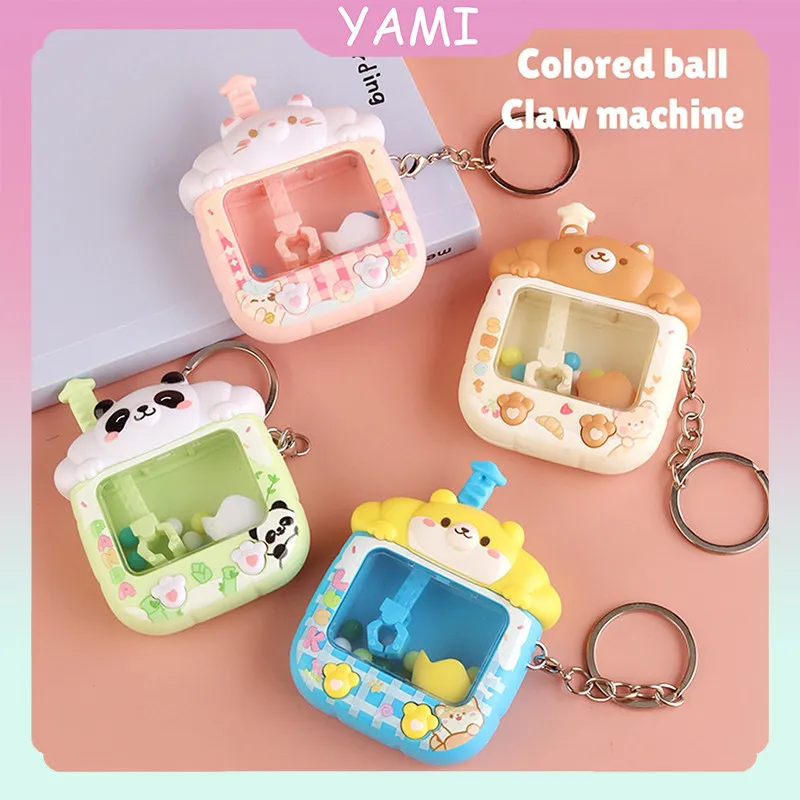 Gantungan Kunci Ball Claw Machine / Gantungan Kunci Mainan Mesin Capit / Liontin Mainan Mini