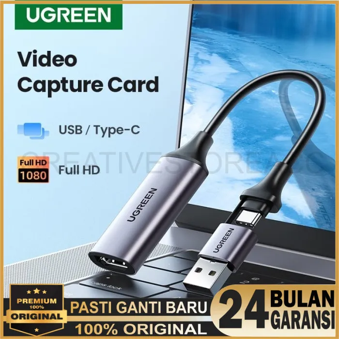 UGREEN Video Capture Card HDMI HD 4K 60Hz Mac Windows Android - 40189