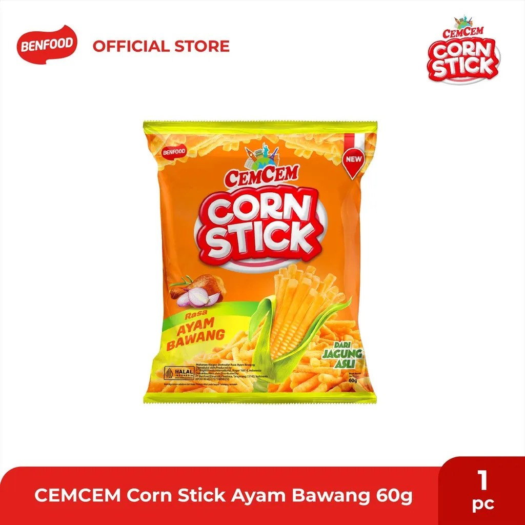 Cemcem Corn Stick Ayam Bawang 60g