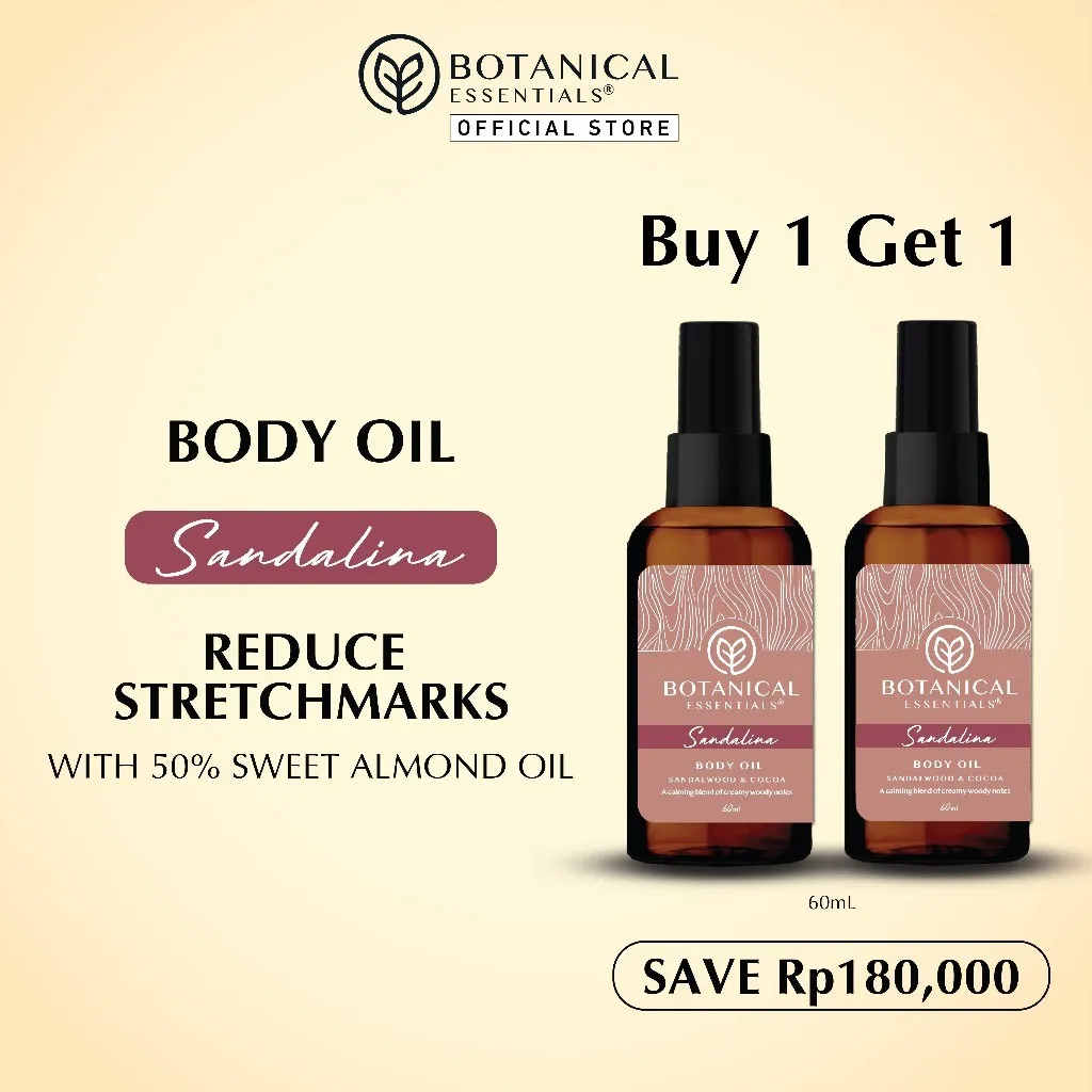 [BUY 1 GET 1] Botanical Essentials - Ultra Nourishing Body Oil SANDALINA 60ml