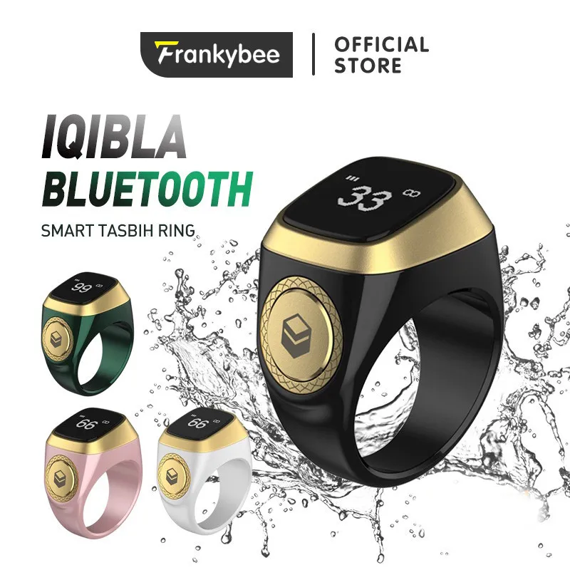 Muslim Smart Ring Tally Tasbeeh Counter 5 Prayer Time Reminder Bluetooth Speaker Smart Tasbih Rings Muslims Zikr Digital Tasbeeh