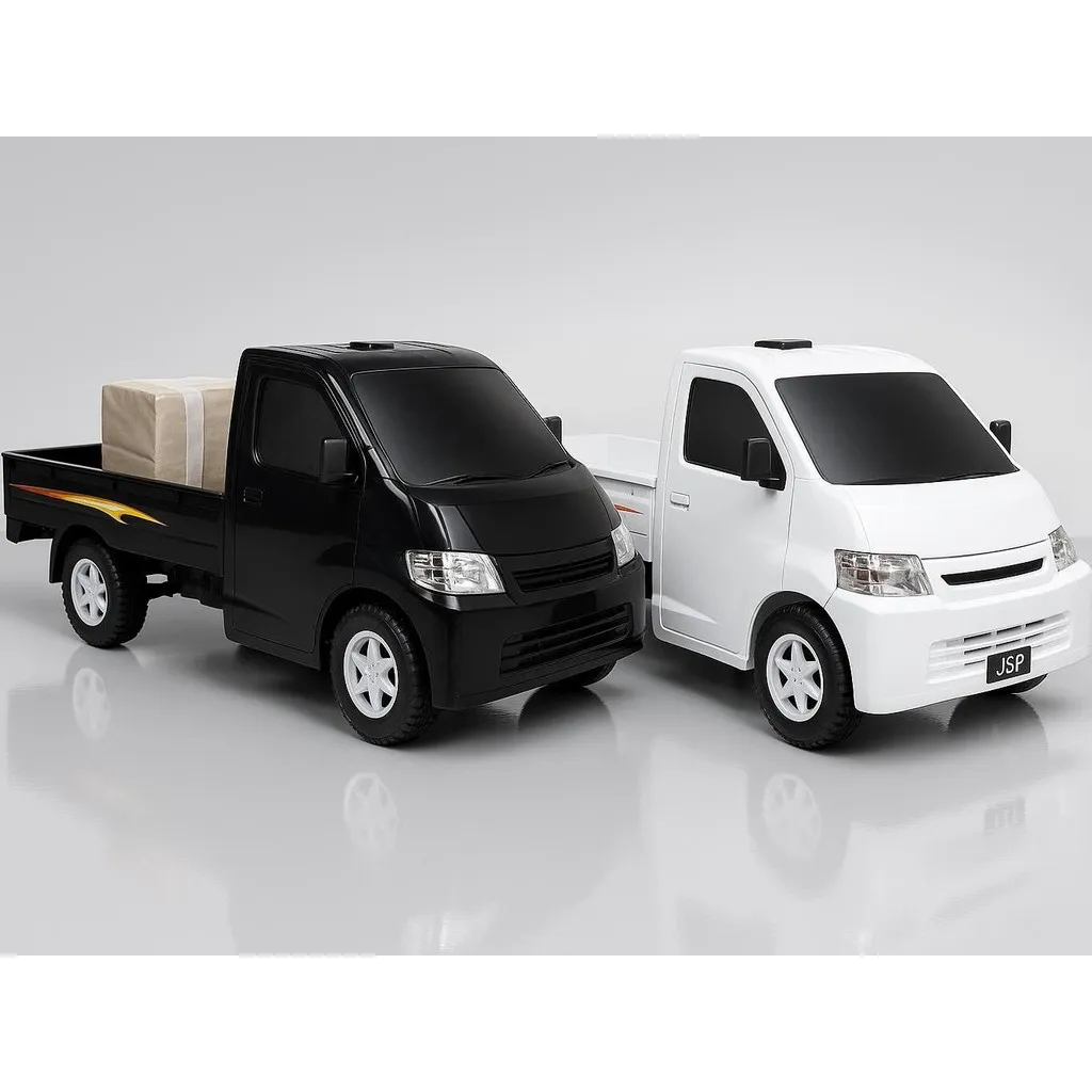 Termurah - Mainan Mobil Anak Pick Up L300 Grand Max Putih Hitam Plastik Tebal Original