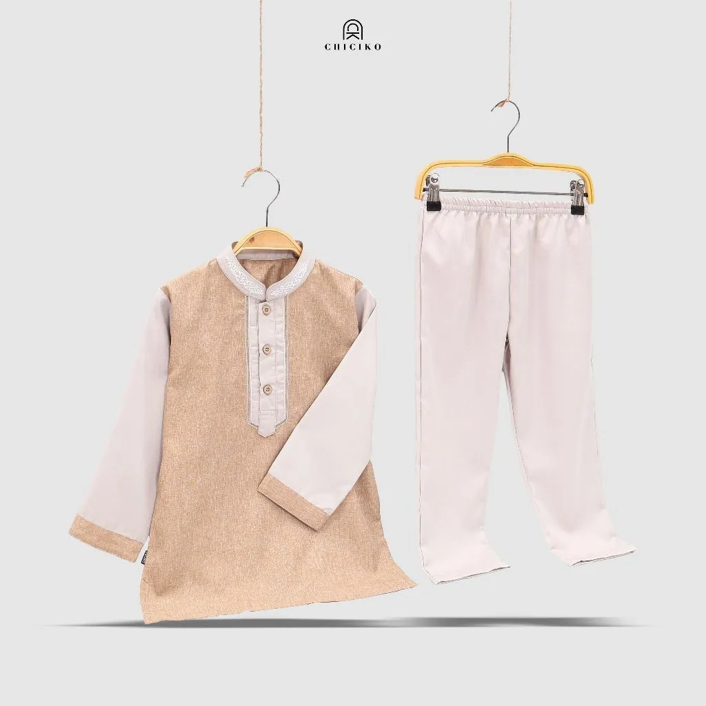 Chiciko Setelan Koko Zain Anak Laki Laki Usia 1 Tahun Sampai 14 Tahun Baju One Set Muslim Anak Cowo