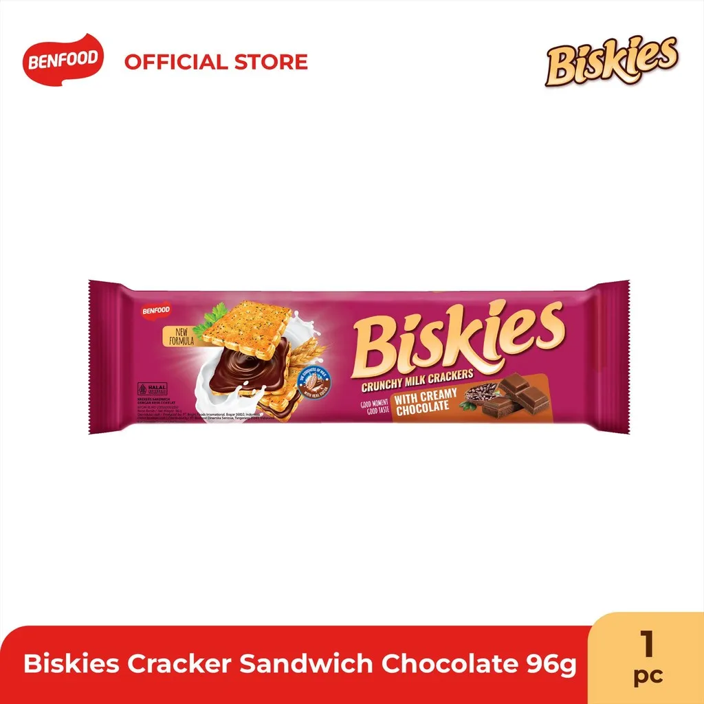 Biskies Cracker Sandwich Chocolate 96g