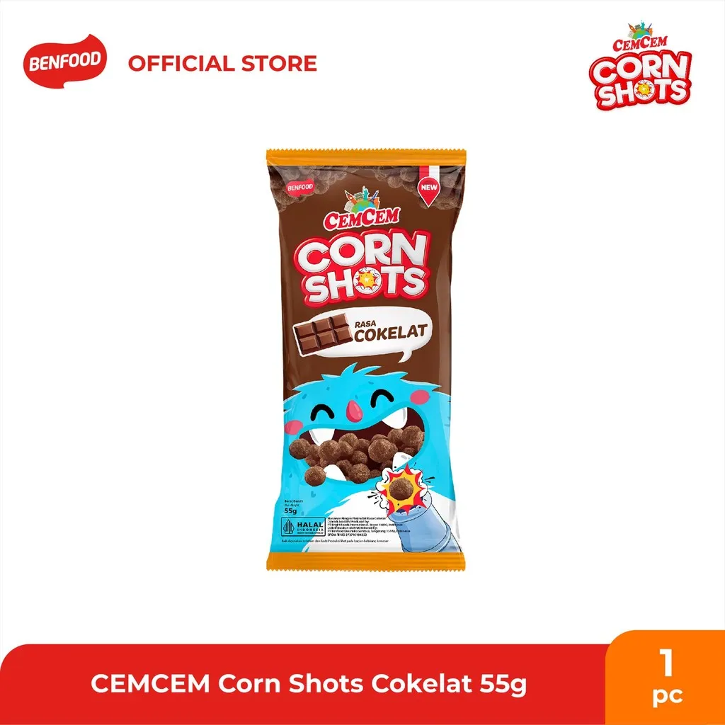 Cemcem Corn Shots Cokelat 55g