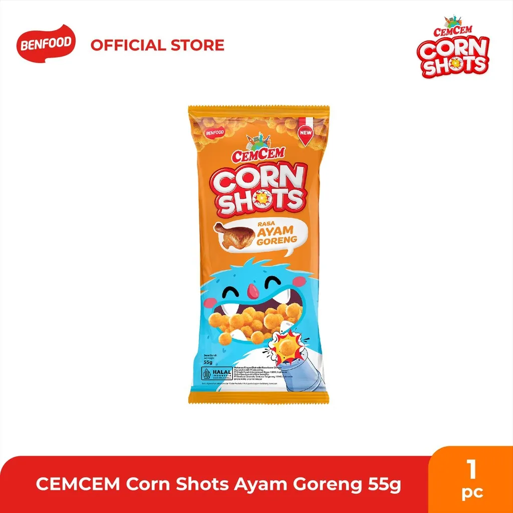 Cemcem Corn Shots Ayam Goreng 55g