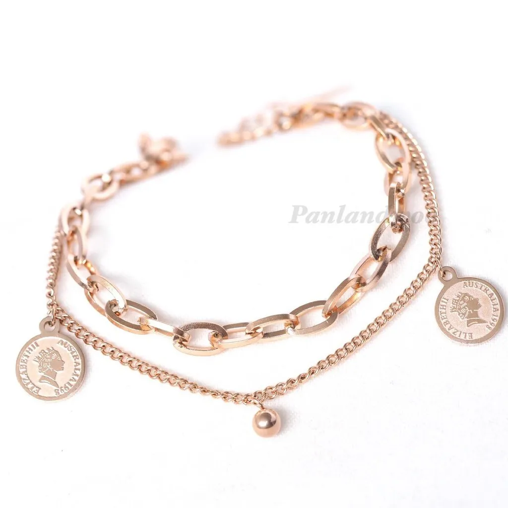 Panlandwoo - Gelang Tangan Stainless Wanita Elizabeth Adjustable