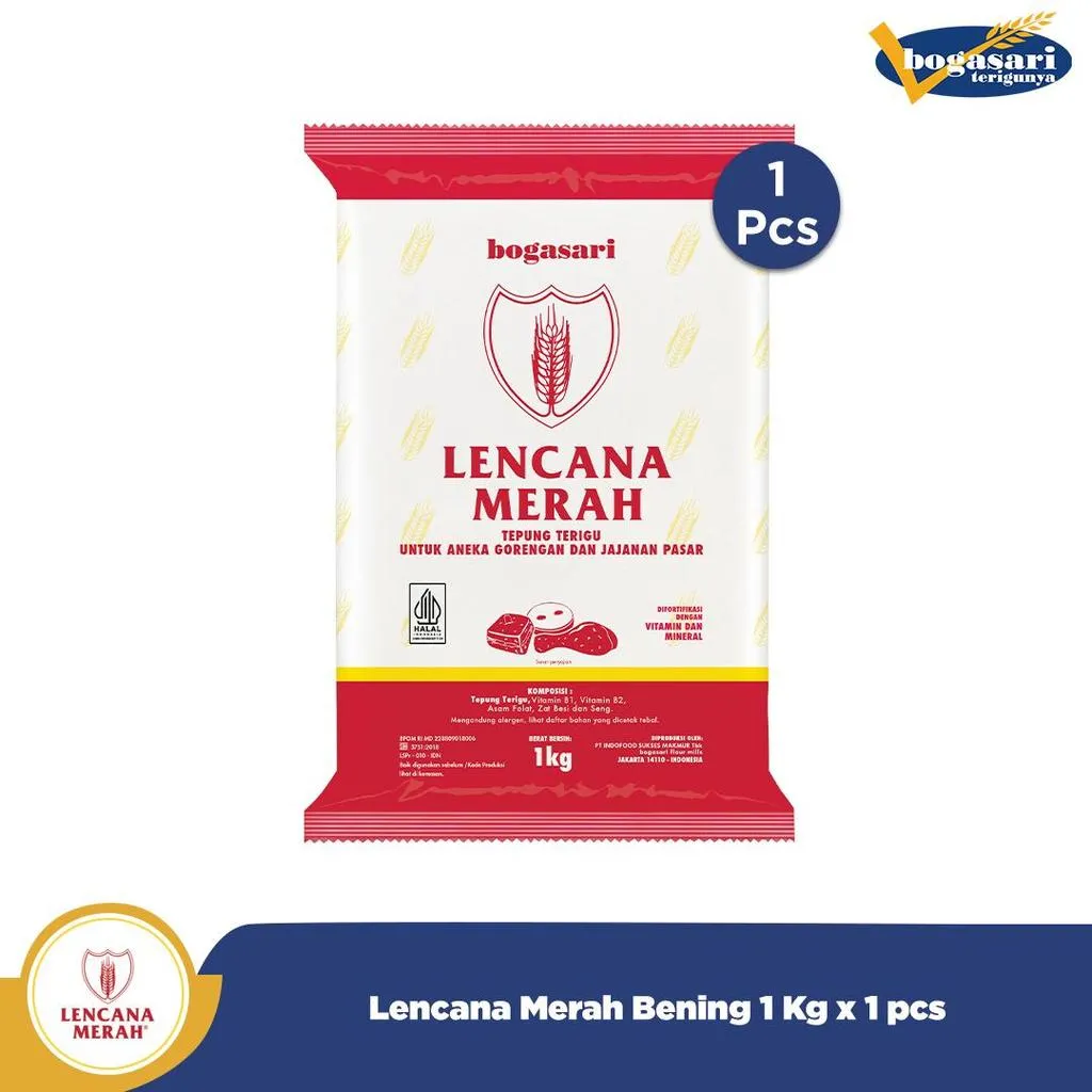 Bogasari Lencana Merah Bening 1 Kg