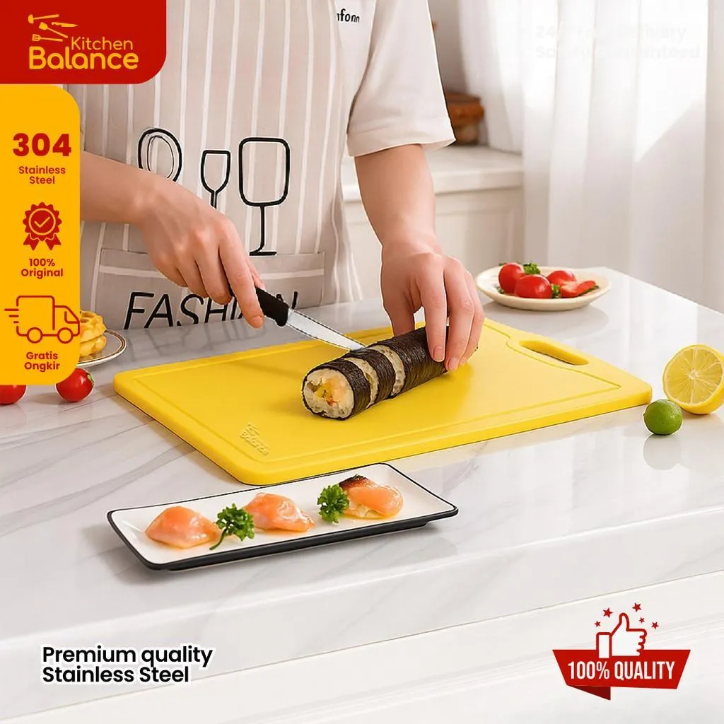 Kitchen Balance Talenan Plastik Tebal Chopping Board Masak Anti Slip  258