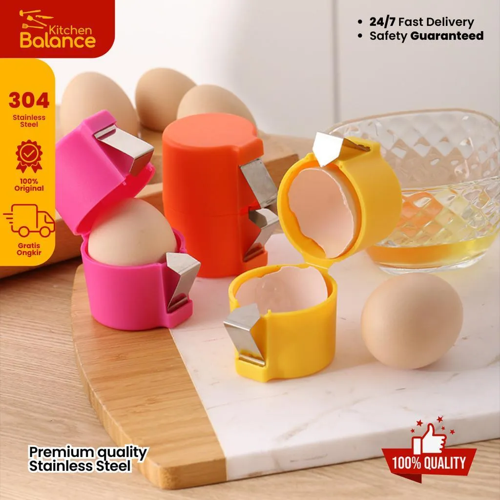 Kitchen Balance Alat Pembuka Telur Praktis Egg Shell Cutter KDQ01