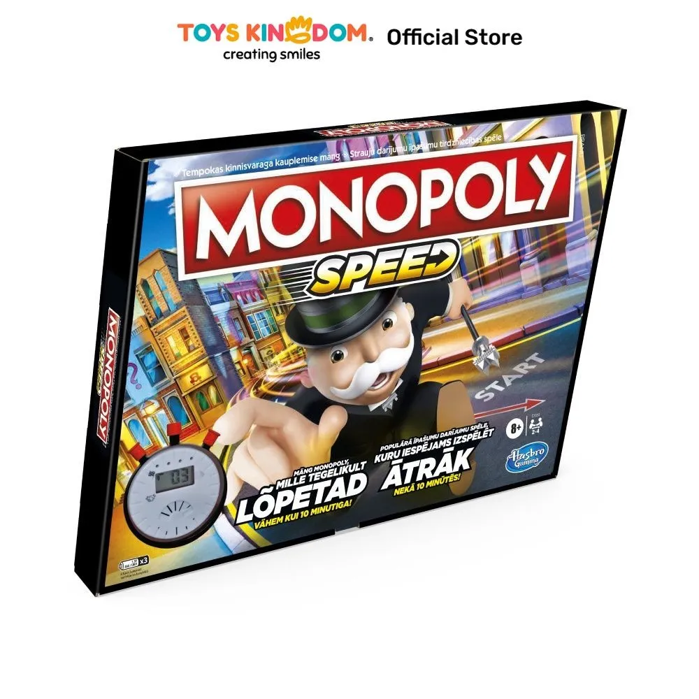 Toys Kingdom Monopoly Speed E7033 Toys Kids Toy Mainan Strategi Anak Papan Permainan Kebersamaan Board Games Main Monopoli