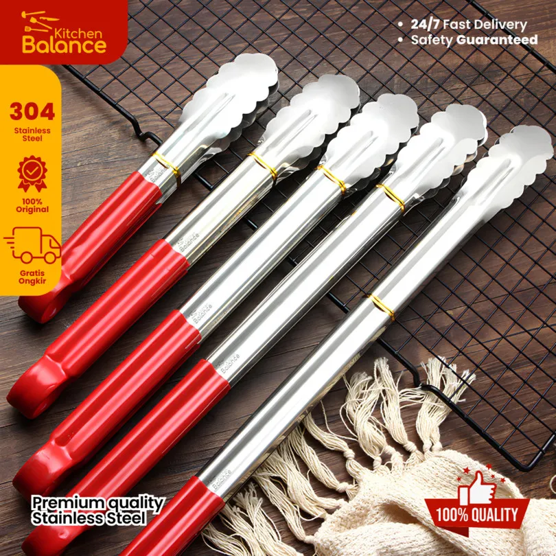 Kitchen Balance Capitan Makanan Stainless Steel Pegangan Silikon Anti Panas 79A