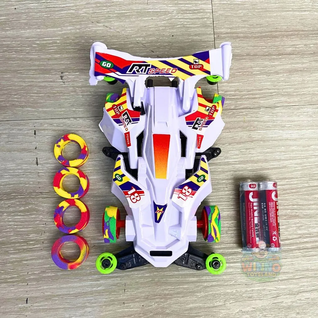 KIDZ TOYSLAND - Mainan Anak Tamiya 4WD Racing Car Roda 4 Bonus Ban Serep Baterai