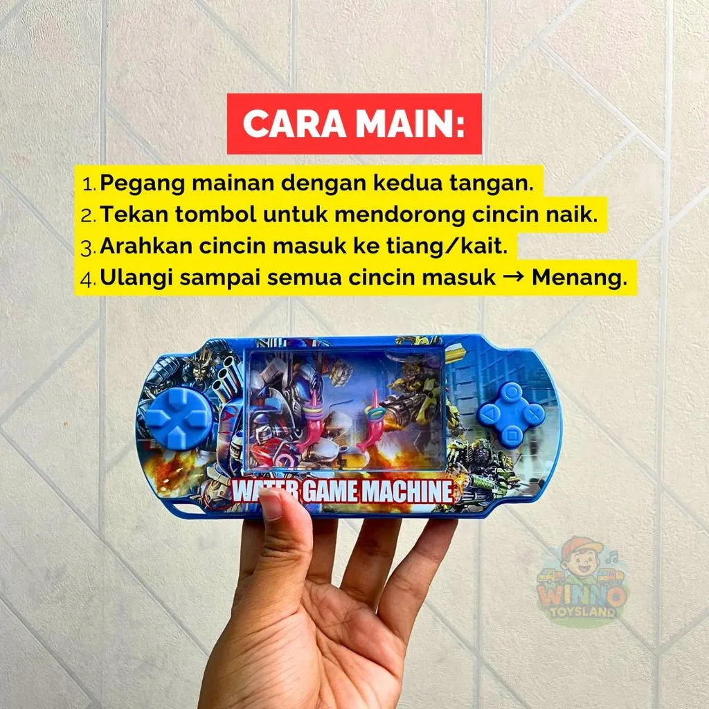 GRATIS ONGKIR Gamebot Gameboy Mainan Anak Karet Air Gameair Big PSP Watergame Permainan Jadul Tempo dulu