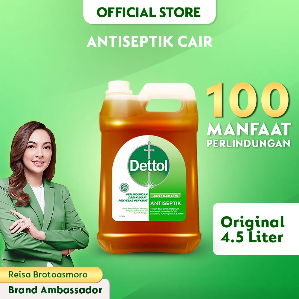 Dettol Cairan Antiseptik Disinfektan 4.5L Bottle - Antiseptic Liquid