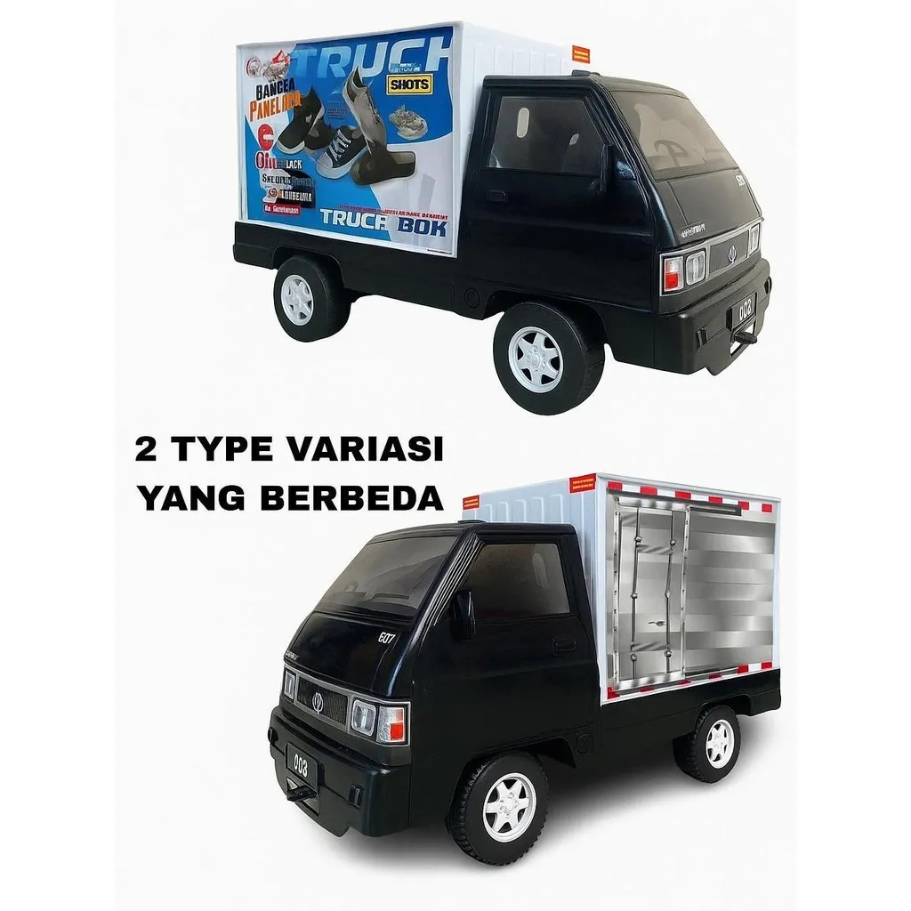 WINNO TOYSLAND Miniatur Pick Up Box Mobil Truck Bok Truck Truk Bahan Plastik Permainan Cewek Cowok