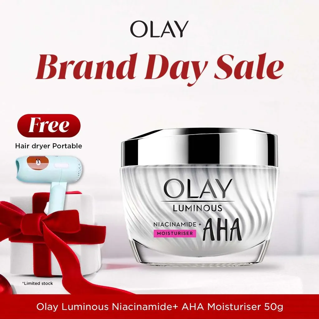 Olay Luminous Niacinamide AHA Cream Skincare Brightening 50gr