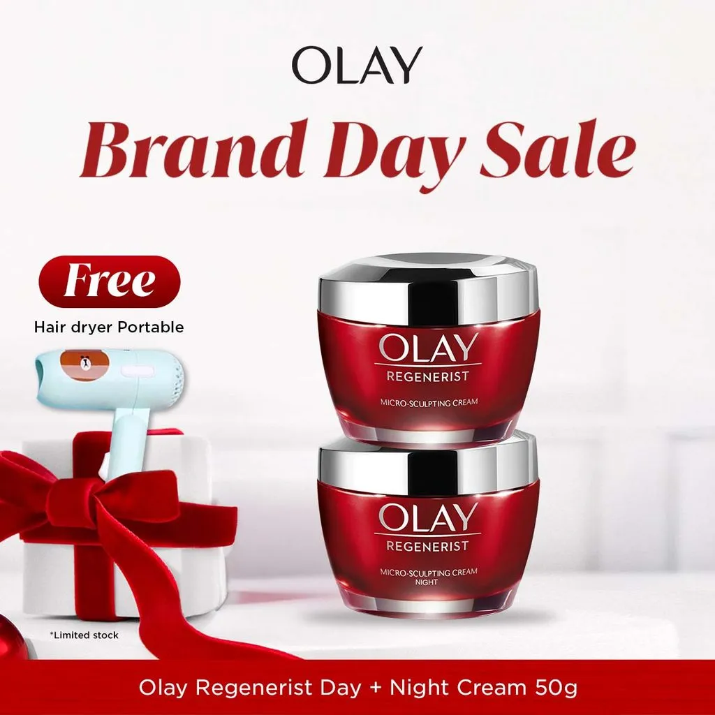 Olay Regenerist Micro-Sculpting Cream Niacinamide Antiaging - Paket Skincare 50Gr