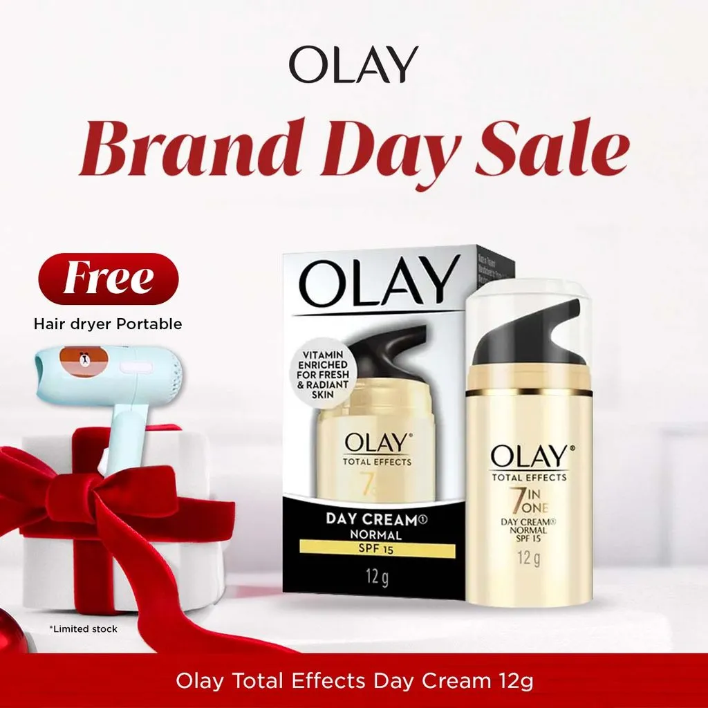 Olay Total Effects 7in1 Day Cream Moisturizer Niacinamide Skincare Antiaging 12gr