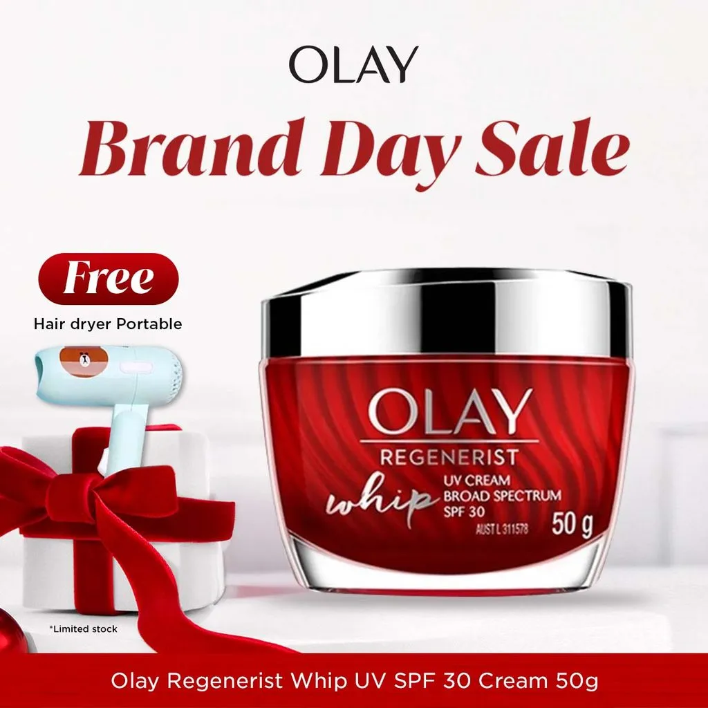 Olay Regenerist Whip UV SPF30 Niacinamide Day Cream Skincare Antiaging 50gr