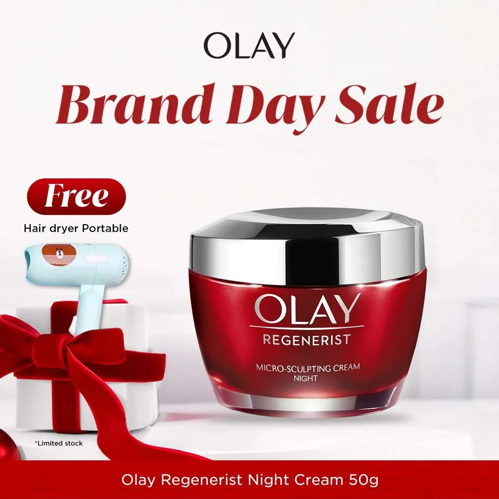 Olay Regenerist Micro Sculpting Night Cream Niacinamide Skincare Moisturizer Antiaging 50gr