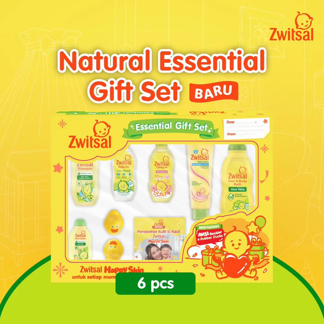 Zwitsal Essential Baby Gift Set Hampers Bayi Zwitsal Natural Paket Perlengkapan Bayi 1 Pc