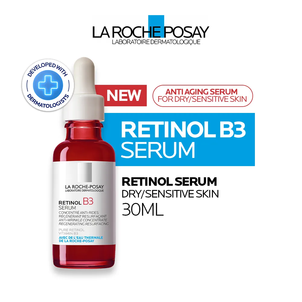 La Roche Posay Retinol B3 Serum 30ml - Anti-Aging Melawan Kerutan & Garis Halus Pada Kulit Sensitif