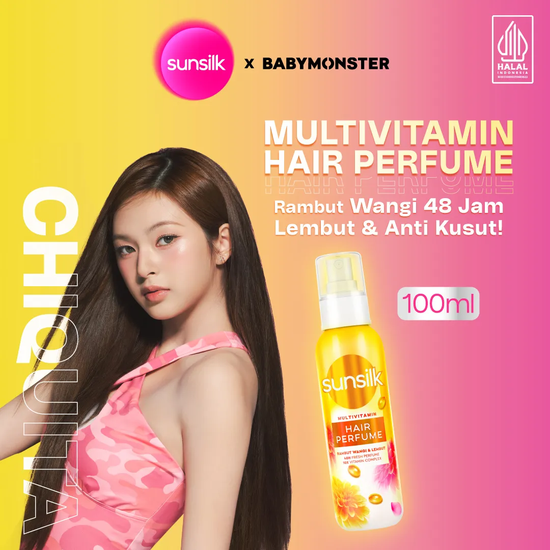 Sunsilk Multivitamin Hair Perfume 100ml Hair Spray Vitamin Rambut untuk Rambut Wangi & Lembut [TIDAK DAPAT PHOTOCARD]
