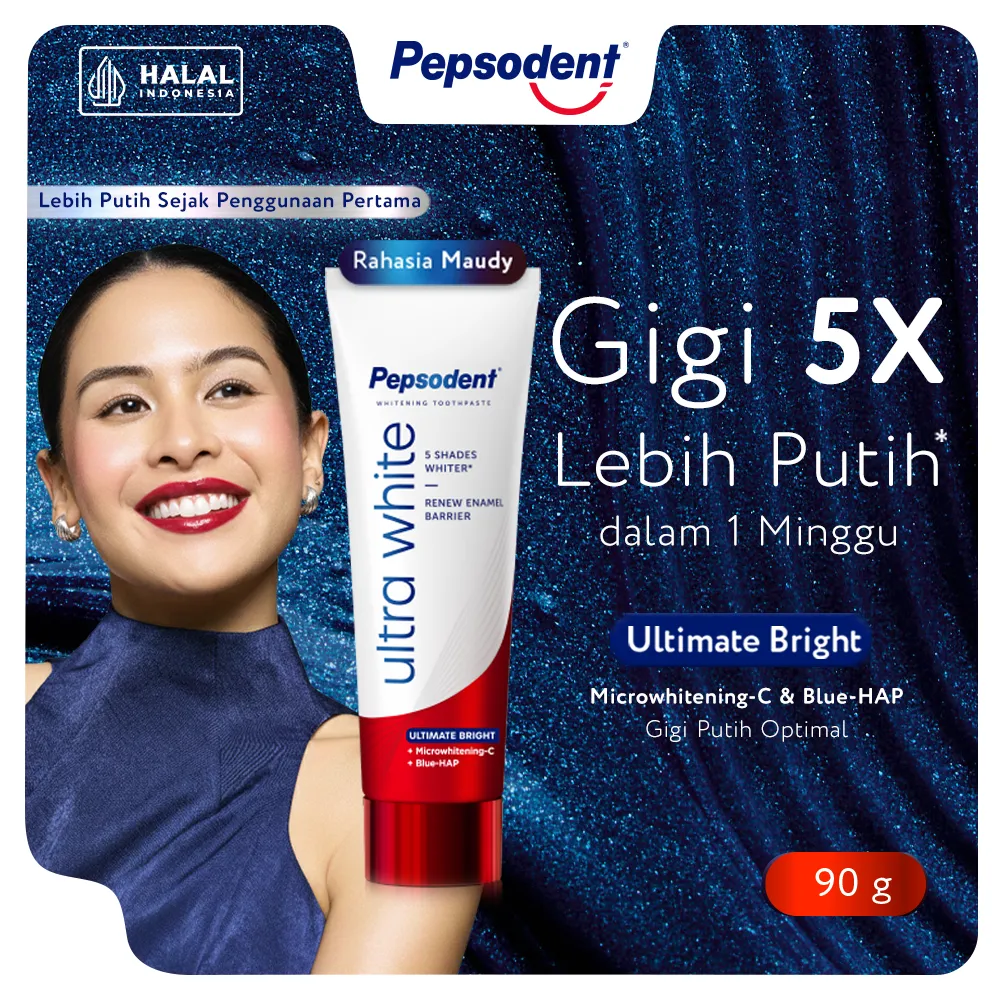 Pepsodent Ultra White Ultimate Bright 90g