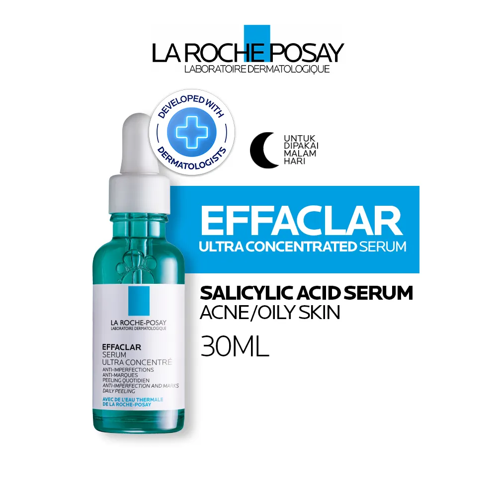 La Roche Posay Effaclar Salicylic Acid Serum 30ml - Serum Wajah Kulit Jerawat/ Berminyak