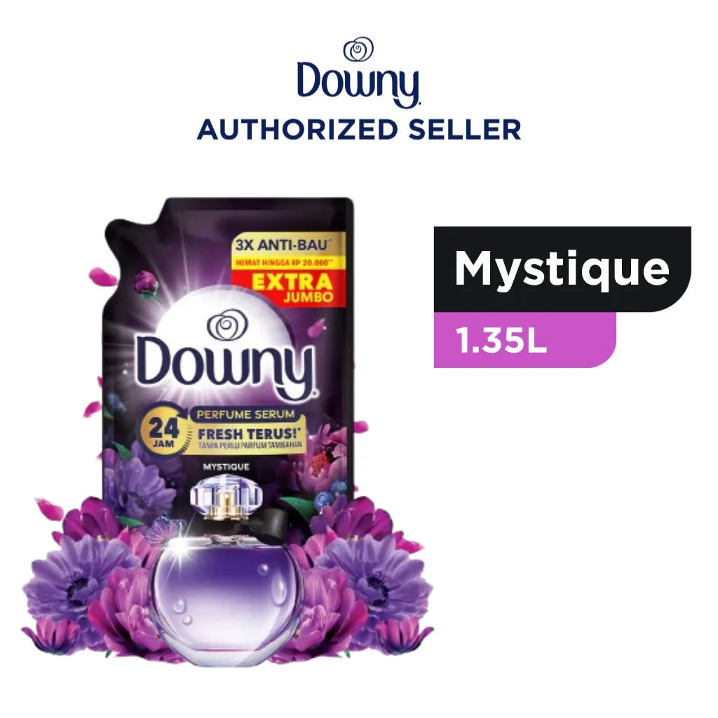 Downy Pelembut Softener dan Pewangi Pakaian Konsentrat Mystique Refill 1.35 L