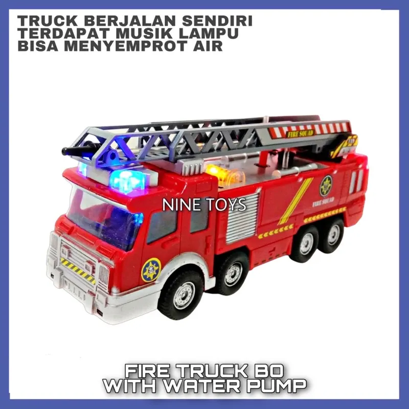 MOBIL PEMADAM KEBAKARAN FIRE MEN FIRE SQUAD TRUCK BUMP N GO BISA MENYEMPROT AIR